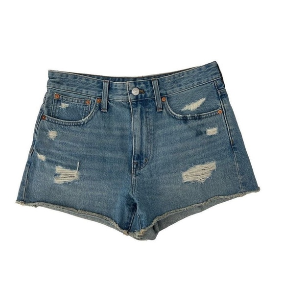 Madewell Pants - Madewell Relaxed Denim Distressed‎ Shorts